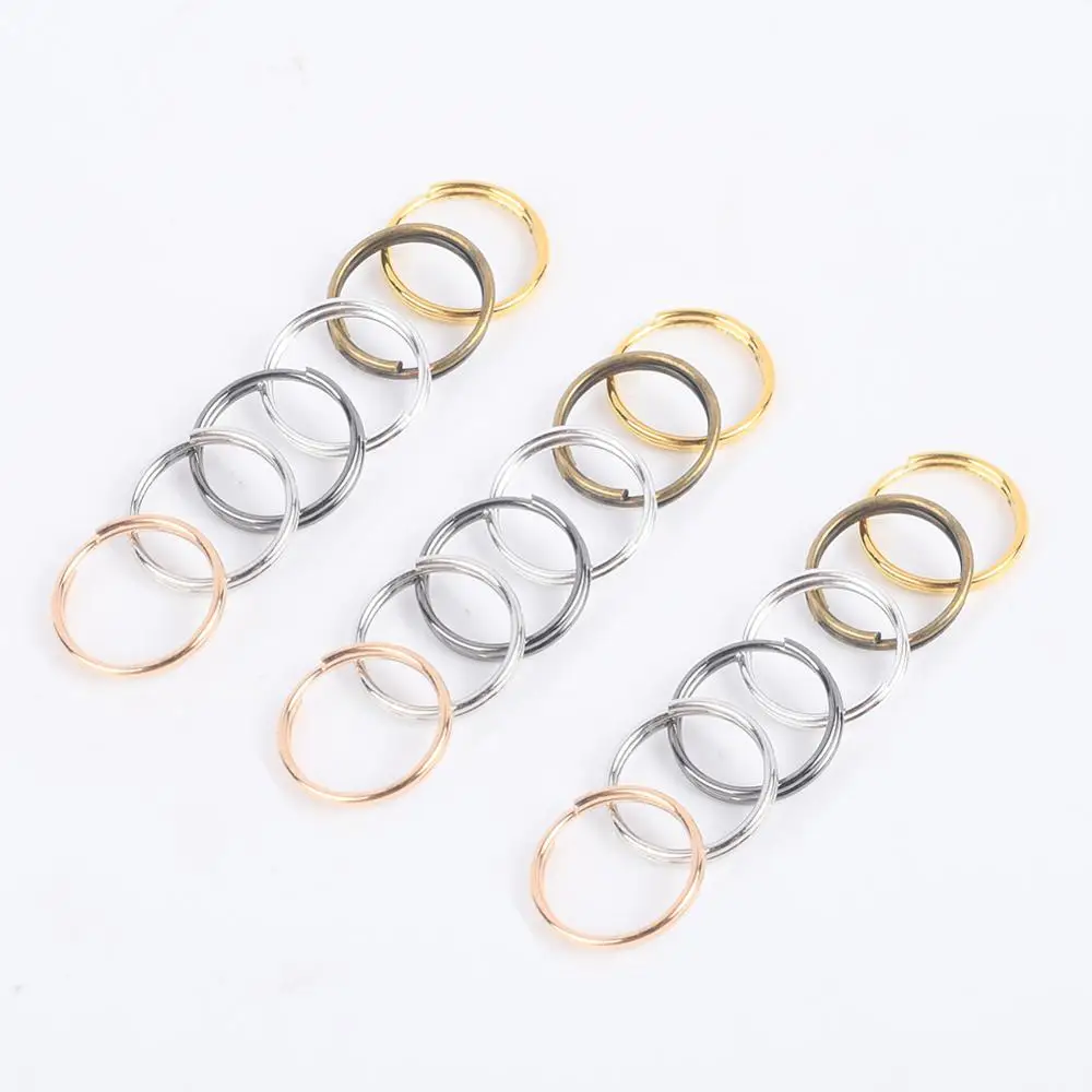 

100-200Pcs/Lot 4 6 8 10 12mm Open Jump Rings Double Loops Split Rings Connectors For DIY Jewelry Making Supplies