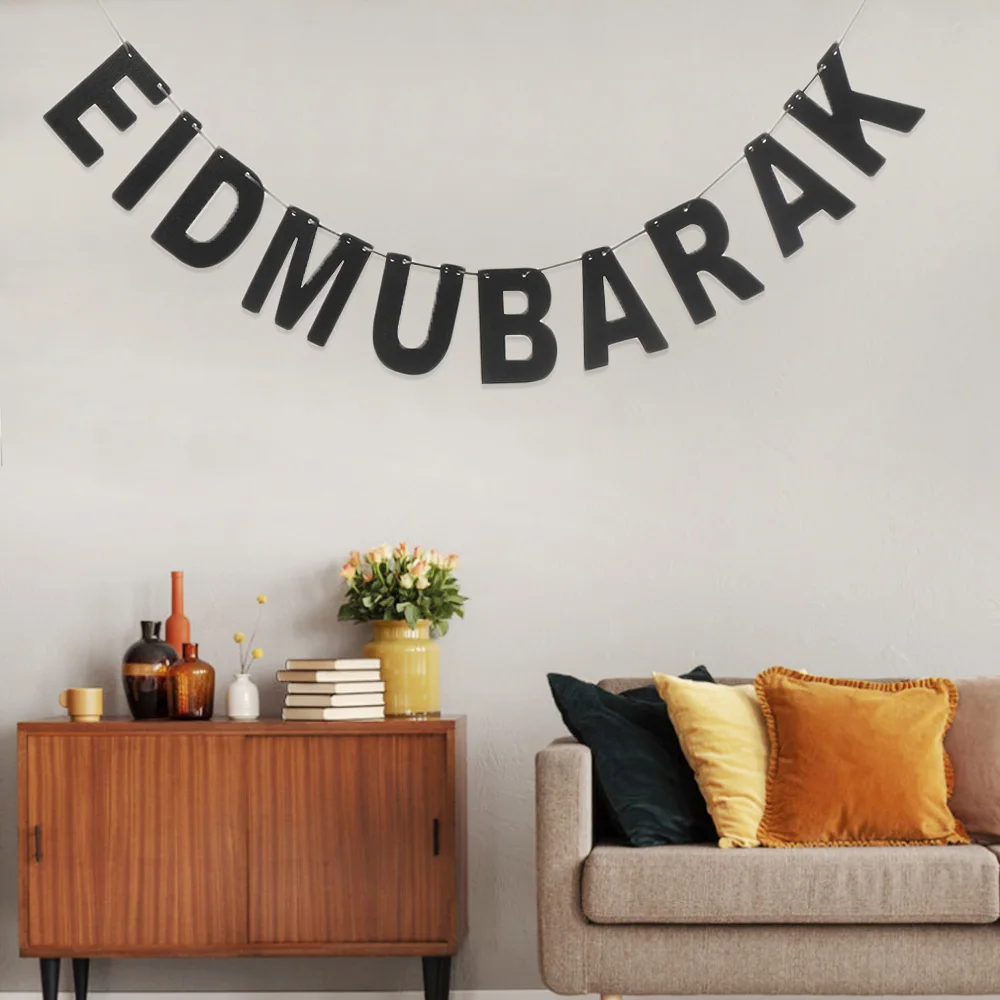 Новинка 2022 бумажный баннер EID MUBARAK Рамадан Декор для дома гирлянда мусульманский