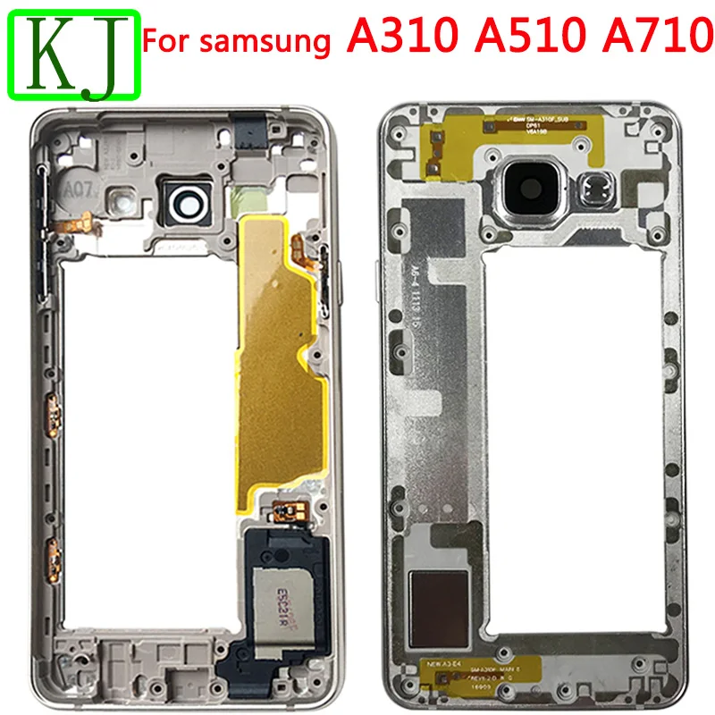 Для samsung Galaxy A3 A5 A7 A310 A510 A710 средняя передняя рамка корпуса