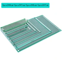 20pcs 5x7 4x6 3x7 2x8cm double side copper prototype pcb universal board fiberglass board for arduino diy general circuit board