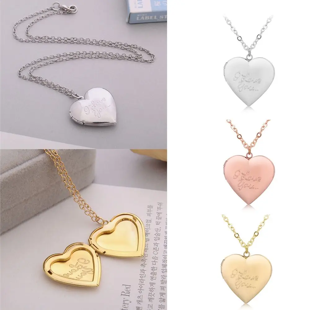 

Fashion Friend Jewelry Lover Necklace Pendant Heart Shaped Photo Picture Locket
