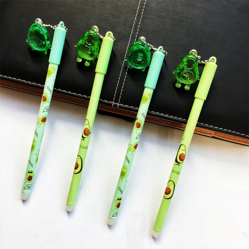 

60 Pcs/lot Crystal Avocado Pendant Gel Pen Ink Pen Promotional Gift Stationery School & Office Supply wholesale