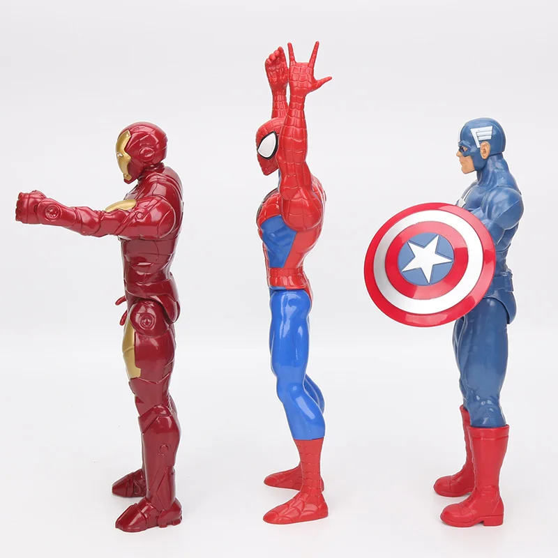 30 см Marvel игрушки Мстители 3 Бесконечность войны супергерой, Капитан Америка Железный человек черный человек паук ПВХ фигурка Коллекционная модель