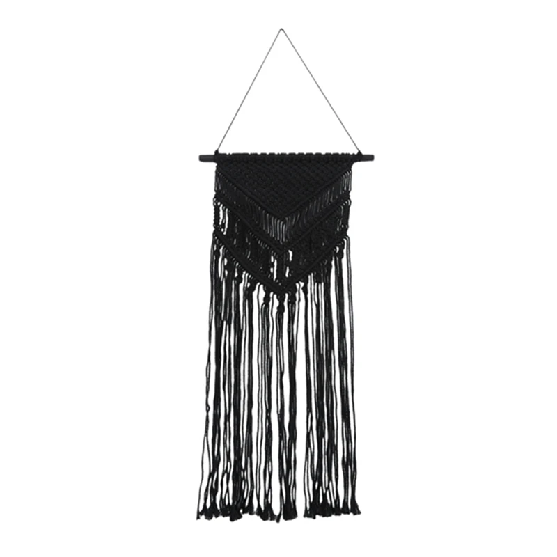 

Macrame Woven Wall Hanging Boho Style Bohemian Home Geometric Art Decor Apartment Dorm Room Backdrop Decoration