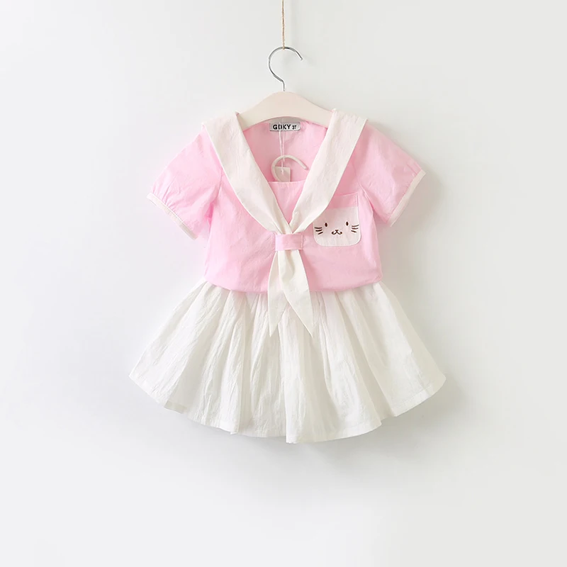 Nerlero/платье для девочек Новинка 2020 года Летняя детская одежда Платье с рисунком