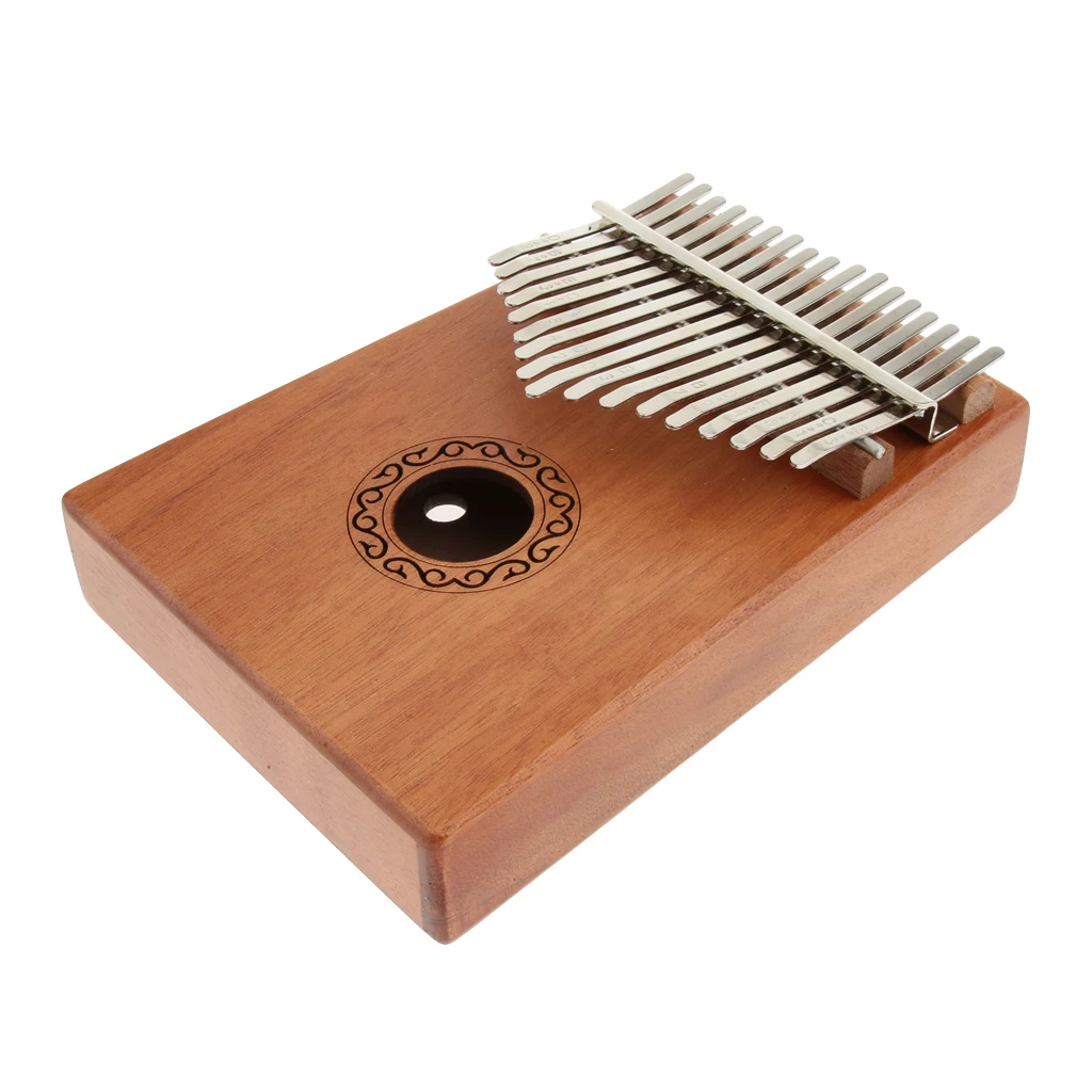 

17 Note Kalimba Thumb Piano Finger Percussion with Gig Bag Tuner Hammer Note Sticker