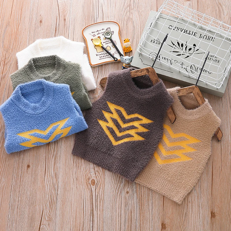 Осень-весна 2019 детские свитера милая трикотажная одежда для маленьких девочек