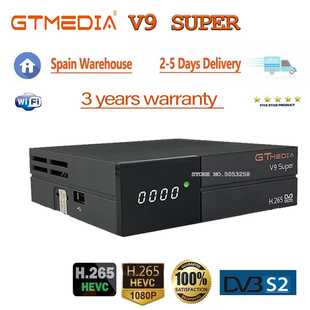 FTA GTmedia V9 Prime/Супер Спутниковый приемник встроенный Wi Fi V8X рецептор такой же как