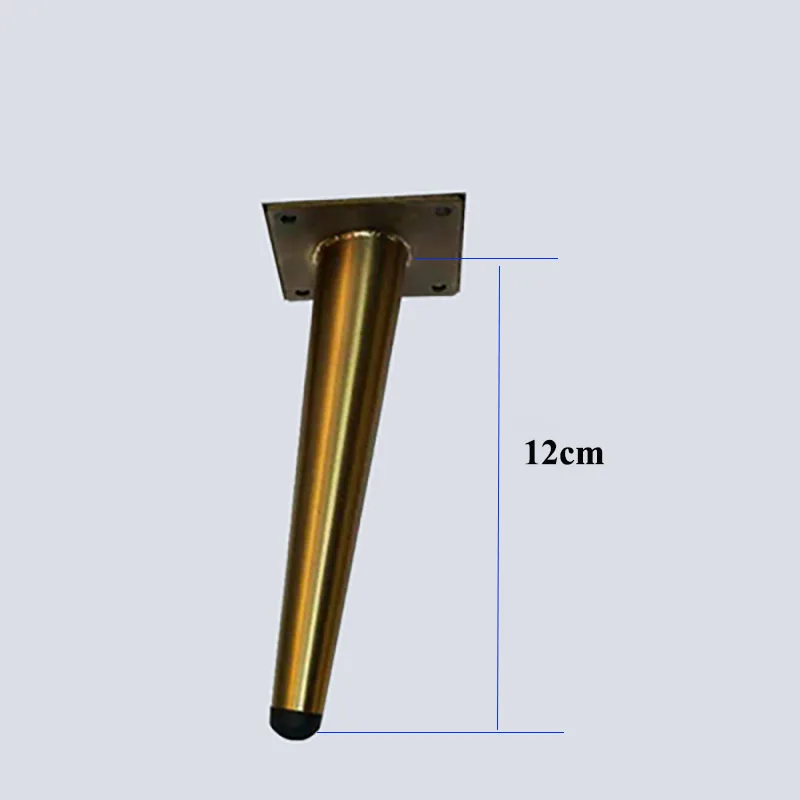 12cm 4 шт., 10 см/15 см/20 см/25 см/30 см, ножки для шкафа из нержавеющей стали, подставка для телевизора, ножки для чайного стола, ножки для шкафа, опоры для дивана - Цвет: 12cm