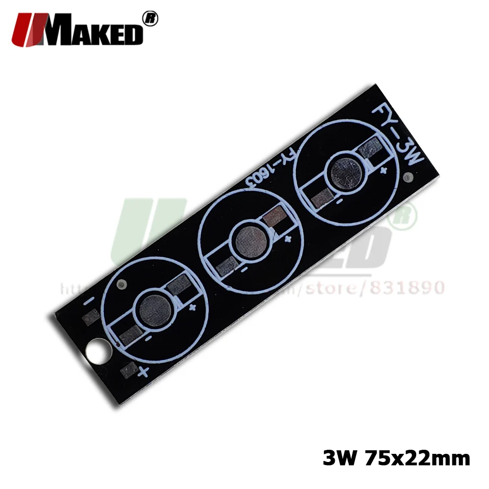 Светодиодный PCB 1/3 Вт высокой мощности светодиодный алюминиевый пластины для прожектора instal Светодиодный радиатор 1 Вт 3 Вт 5 Вт 6 Вт 7 Вт 9 Вт планка PCB для аквариума светильник