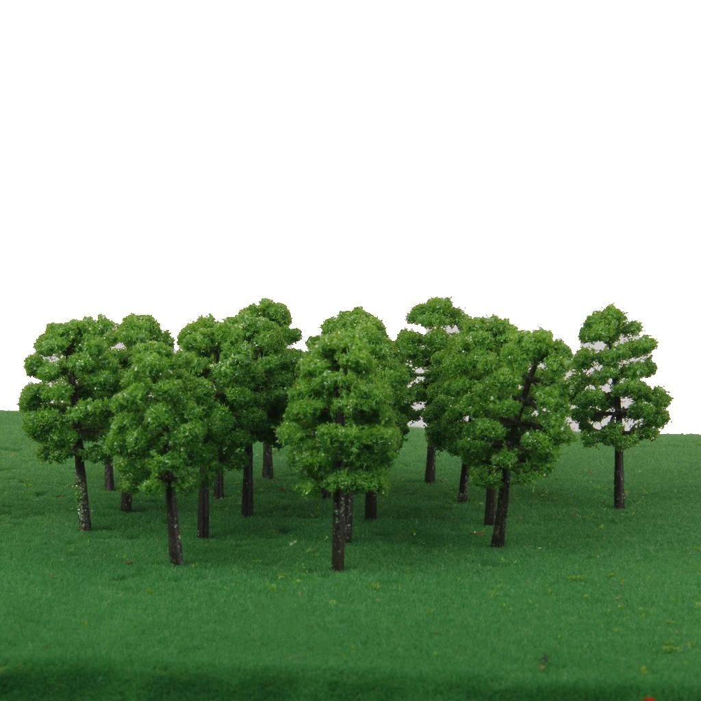 

20 Pieces 1: 150 Model Trees Decor Tree for Model Railroad Landscape 7cm