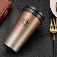 coffee cup thermos flask double wall vacuum insulated travel mug stainless steel vacuum mug coffee mug with lid and handle