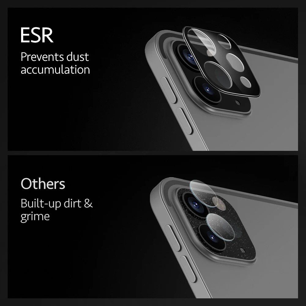ESR пленки для линз iPad Pro 11 12 9 2021 2020 HD защита камеры Защита объектива полное