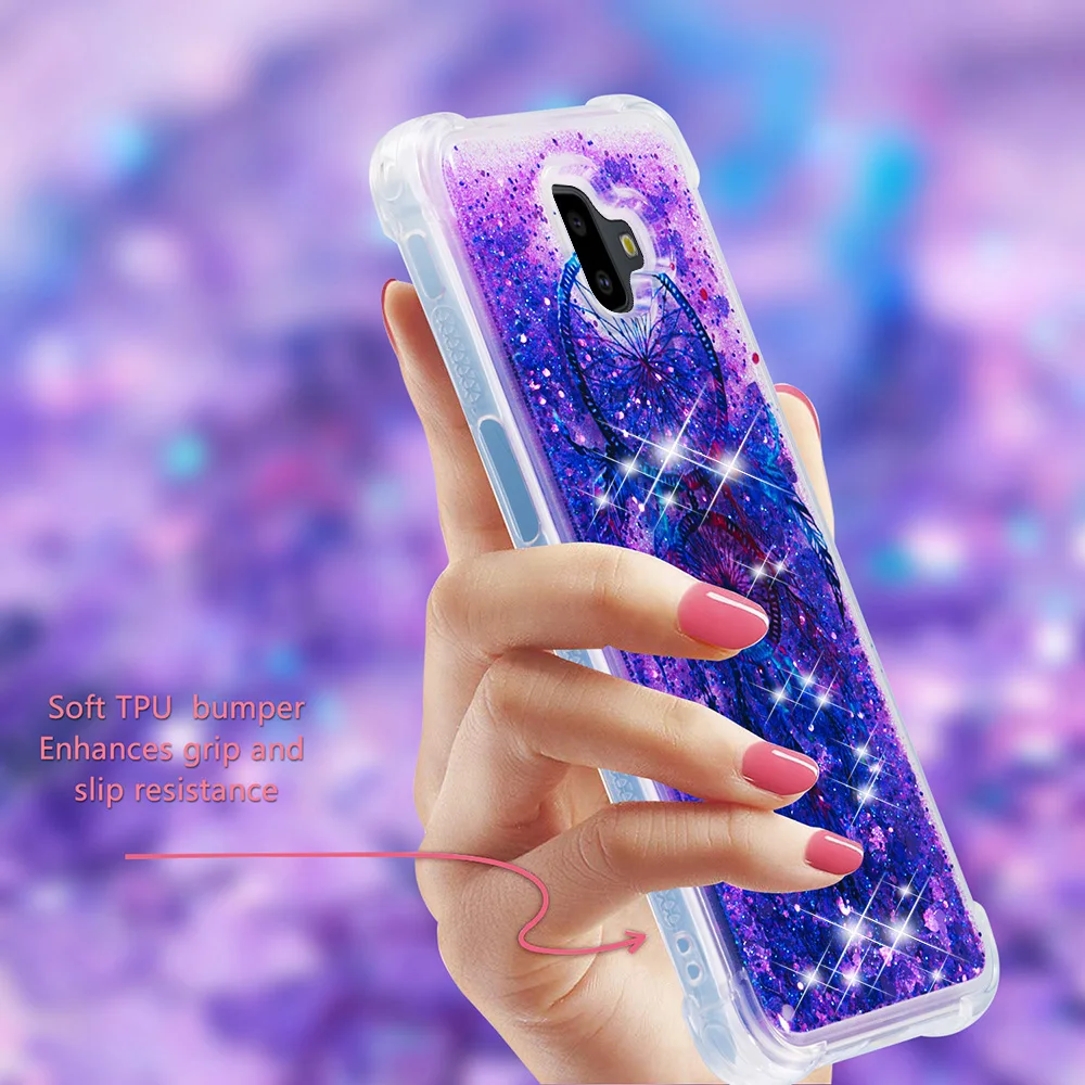 Для Samsung Galaxy J6 Plus + мягкий жидкий динамический чехол для Premium J610 SM-J610FN/DS SM-J610F/DS