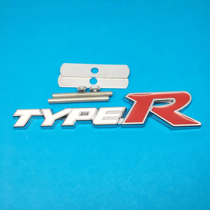 1 шт. 3D металлическая эмблема наклейка автомобиль Передняя решетка для Honda Тип R