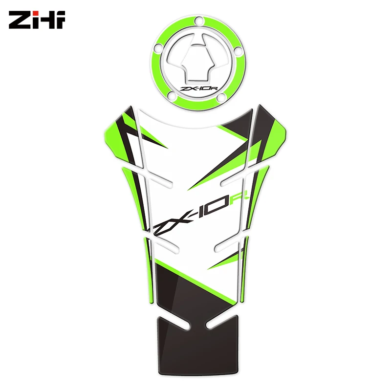 Наклейки для Kawasaki Ninja ZX-10R ZX10R Tank Pad колодки резервуара газовая эмблема на колено