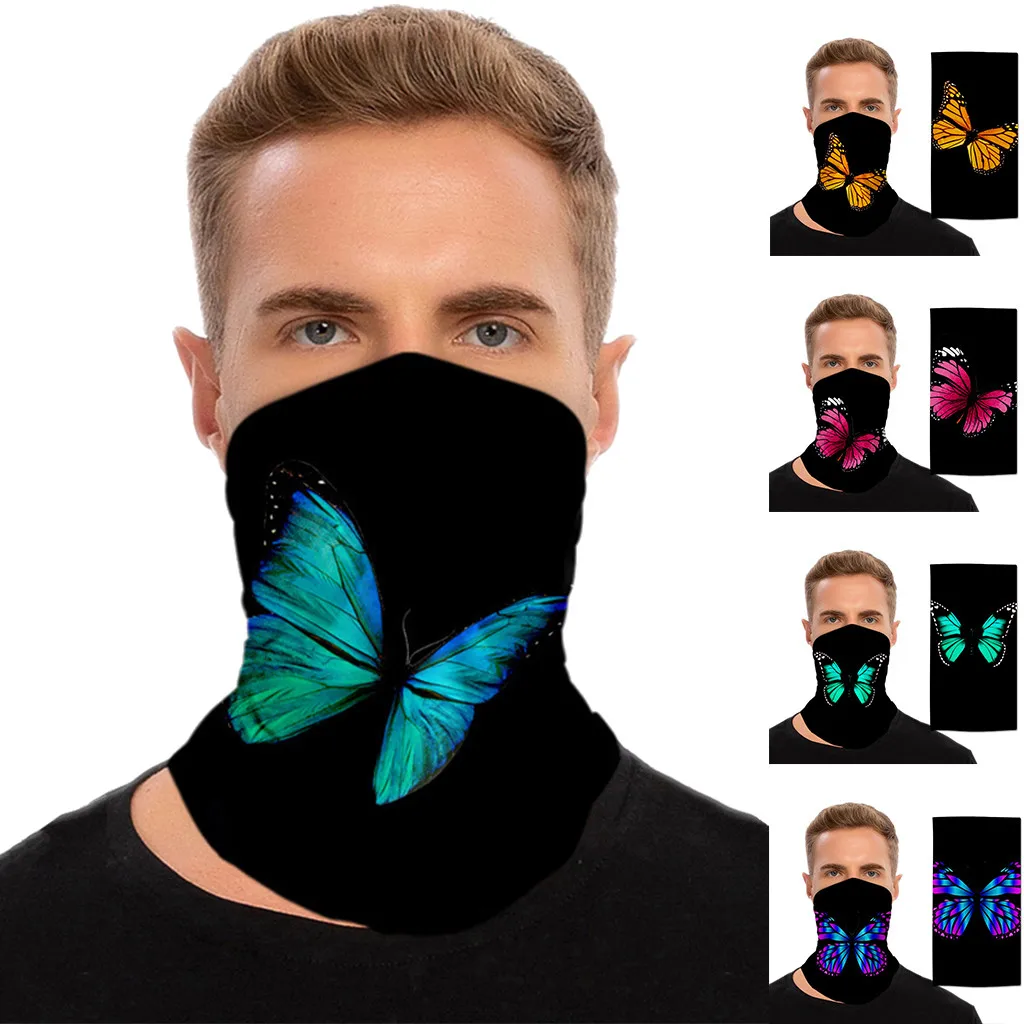 3d шарф с принтом бабочки шарфы Пылезащитная бандана повязка на голову для улицы