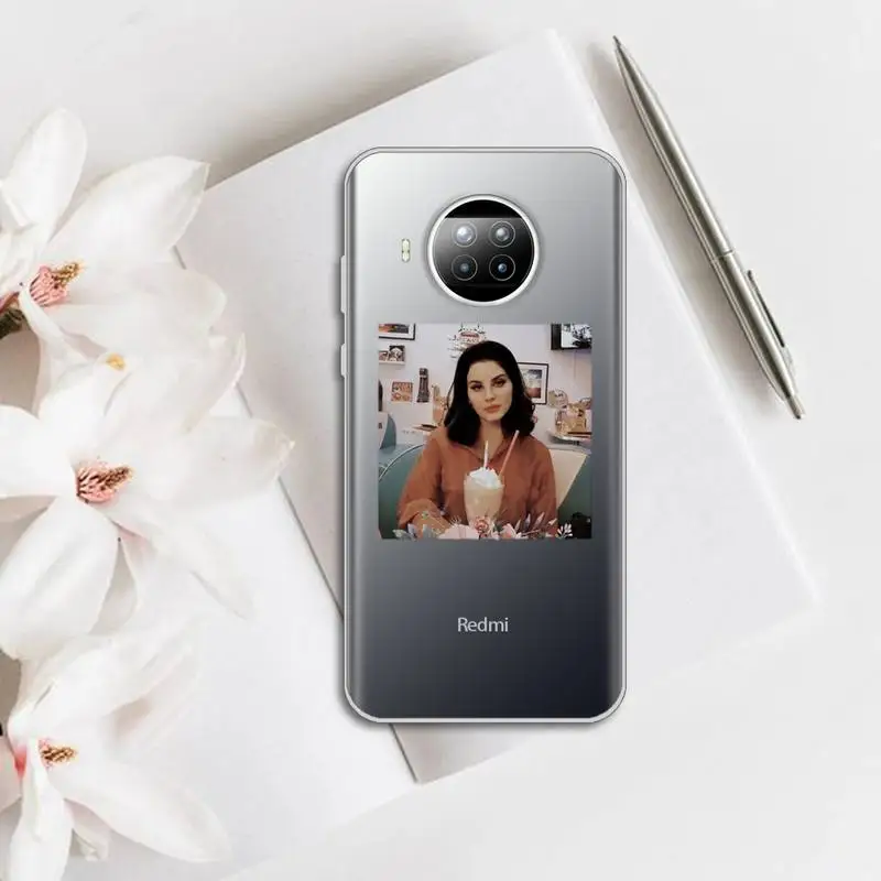 

Lana Del Rey Phone Case Transparent for Xiaomi mi Redmi note 10 t 8 9 pro lite 11 Samsung S 8 9 10 20