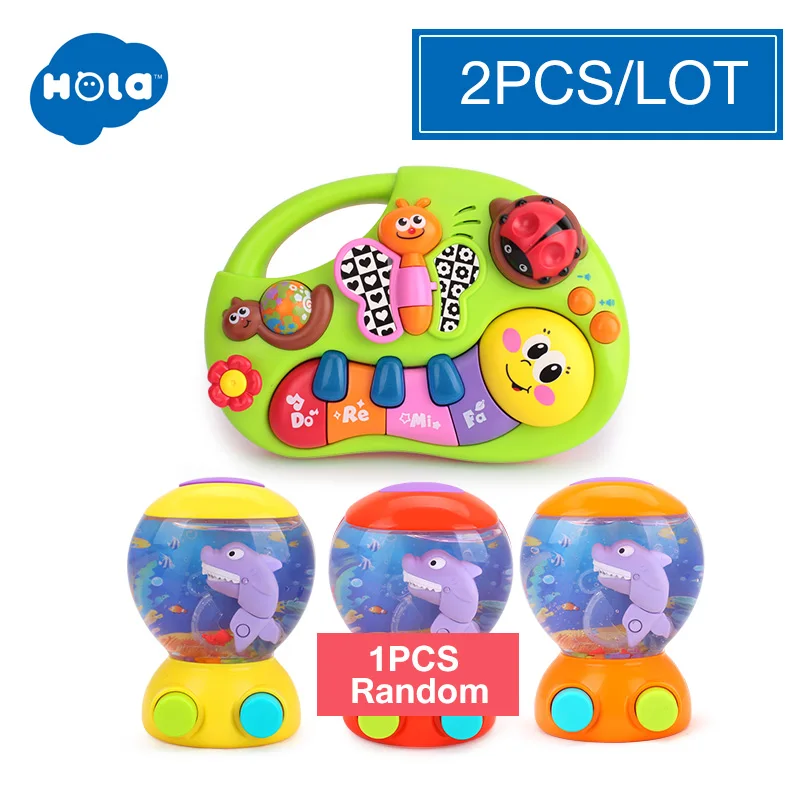 HOLA 927 детские игрушки обучающая машина, игрушка с подсветкой и музыкой и обучающими сюжетами, Игрушка музыкальный инструмент для малышей 6 месяцев - Цвет: Сиренево-синего цвета