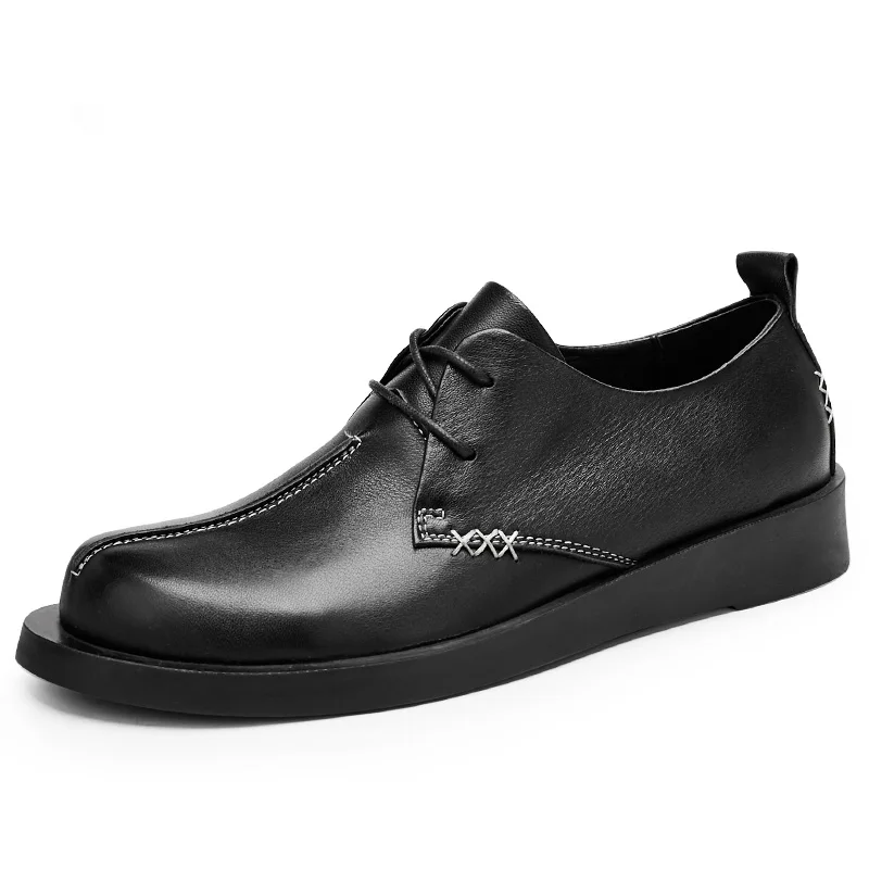 

Spring Fashion Casual Shoes Mens Soft Bottom Breathable Business Shoes male all-match cowhide High Quality Genuine Leather