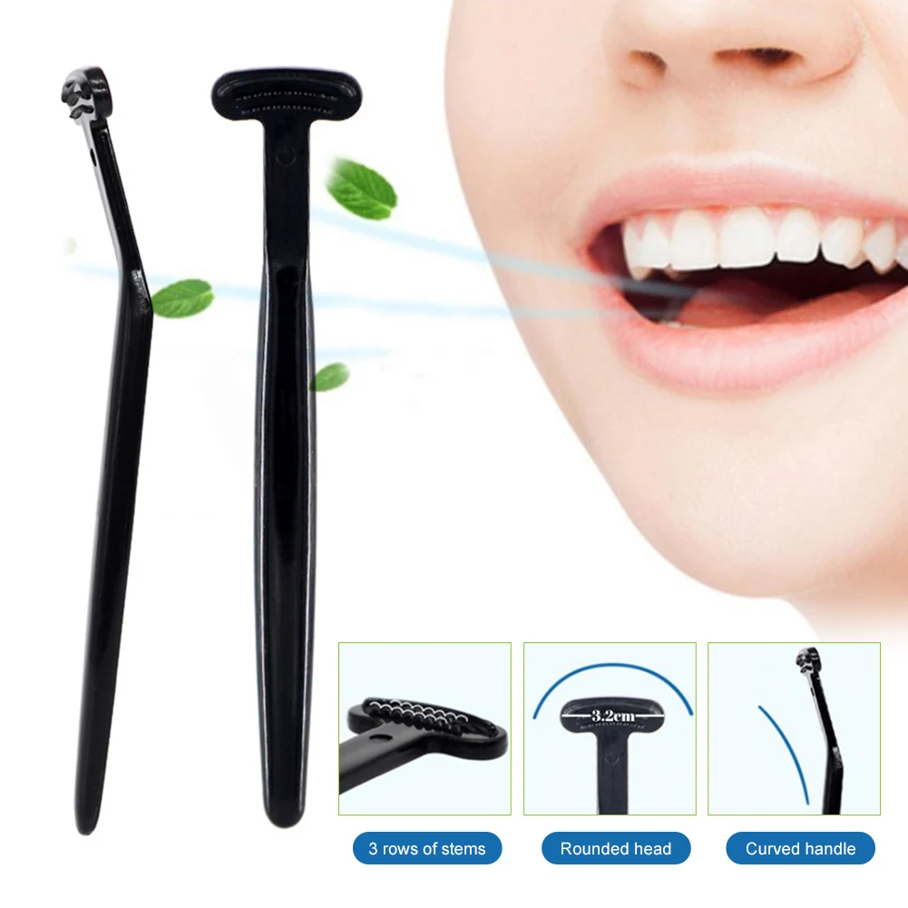 

2 Pack Tongue Scraper Tongue Cleaner Brush Removes Bad Breath