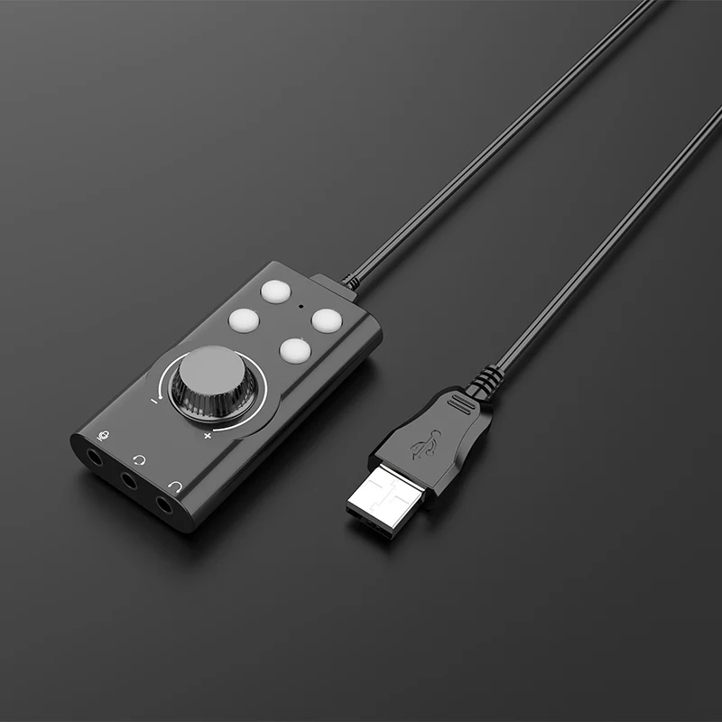 Компьютер Voice Changer USB7.1 внешняя звуковая карта чистый звук качество IJS998|Голосовые