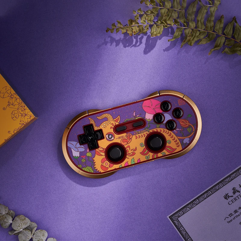 2021 8BitDo New Year Limited Edition Controller for Switch Windows macOS Steam Android N30 Pro2 Wireless Bluetooth Gamepad
