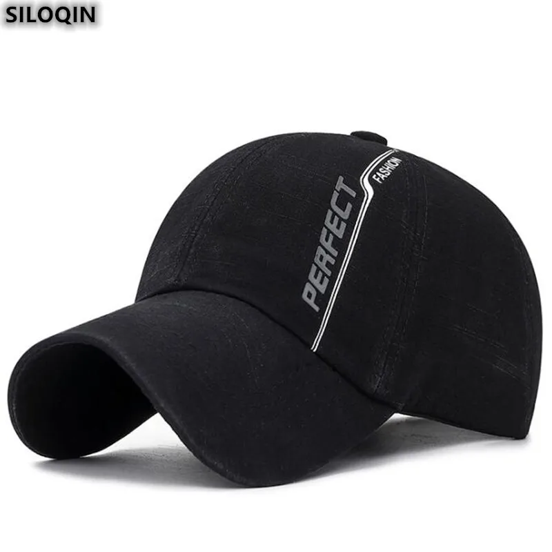 Мужская кепка SILOQIN новые весенние модные Хлопковые бейсболки для женщин