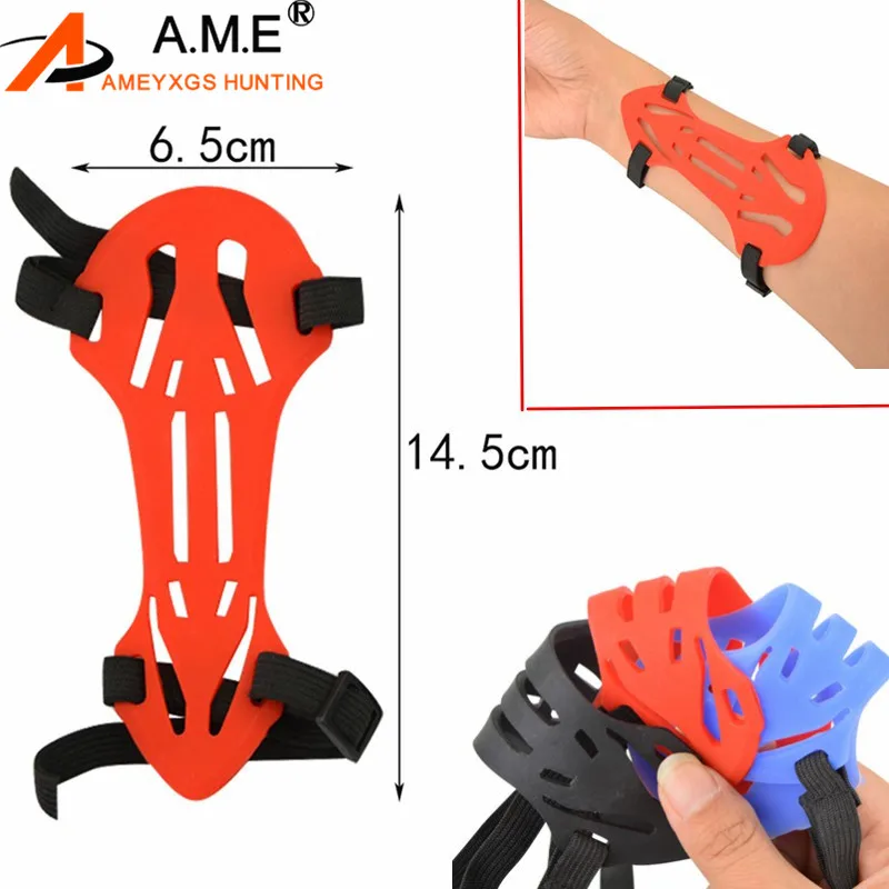 Защита для стрельбы из лука мягкая резиновая 2 ремешка ремешок защита охоты