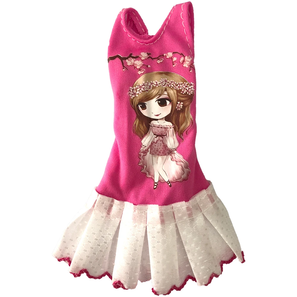 Одежда ручной работы NK 1 шт. цвет РОЗОВЫЙ милый рисунок модная одежда для куклы