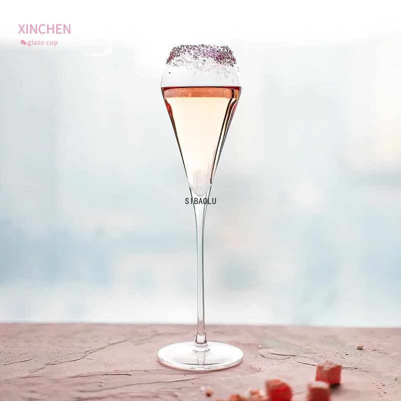 

INS Style High-value Champagne Glass, Handmade Champagne Glass, Sparkling Goblet, Lead-free Crystal Sparkling Wine Glass