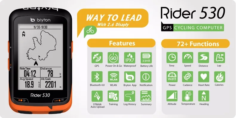 DHL велокомпьютер bryton Rider 310/405/530 Водонепроницаемый GPS для велосипеда Велосипедный компьютер Спидометр для велосипеда частоты вращения педалей аксессуары для датчиков
