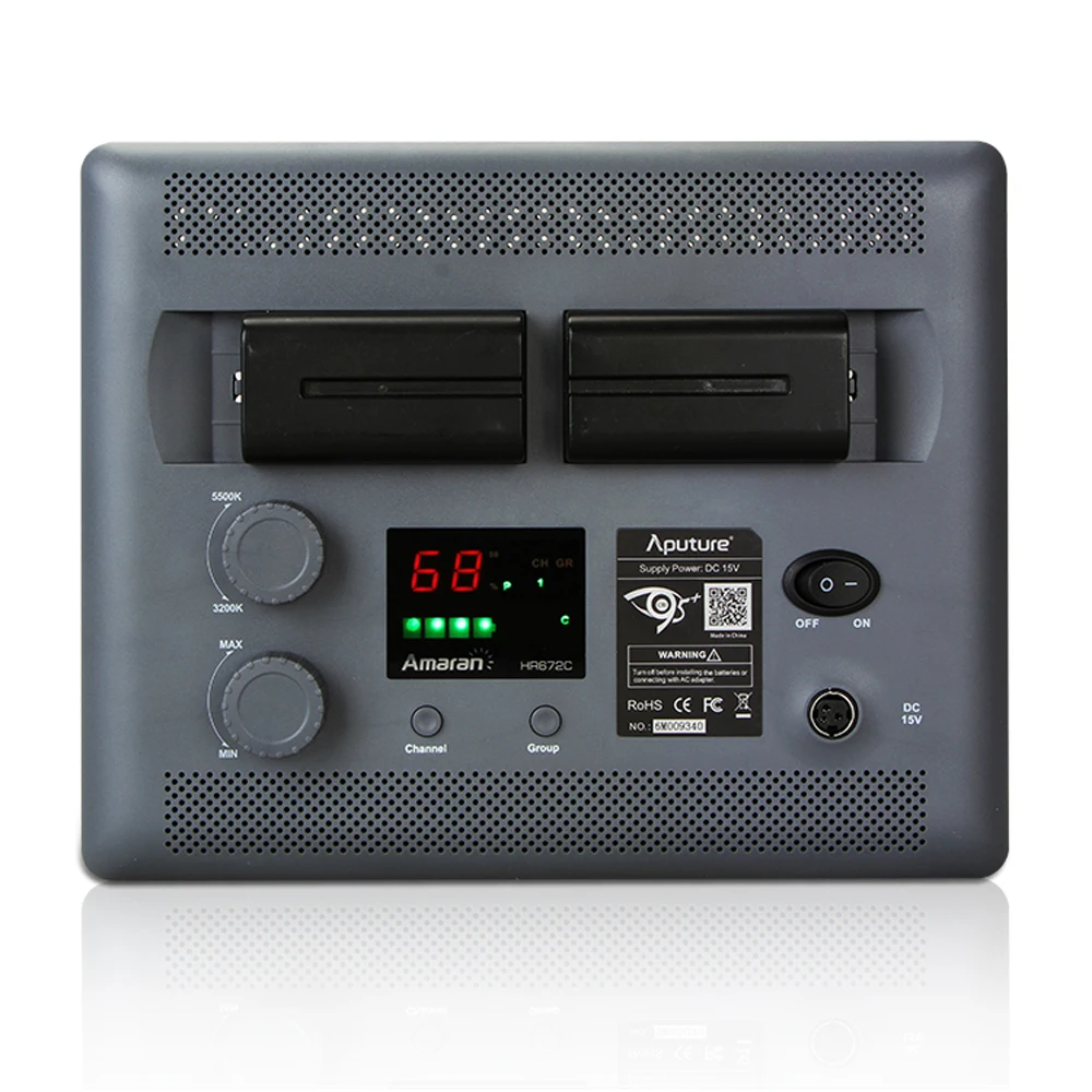 Aputure Amaran HR672 CRI95 + Ультратонкий 3200 5500K 2 4G беспроводной пульт дистанционного