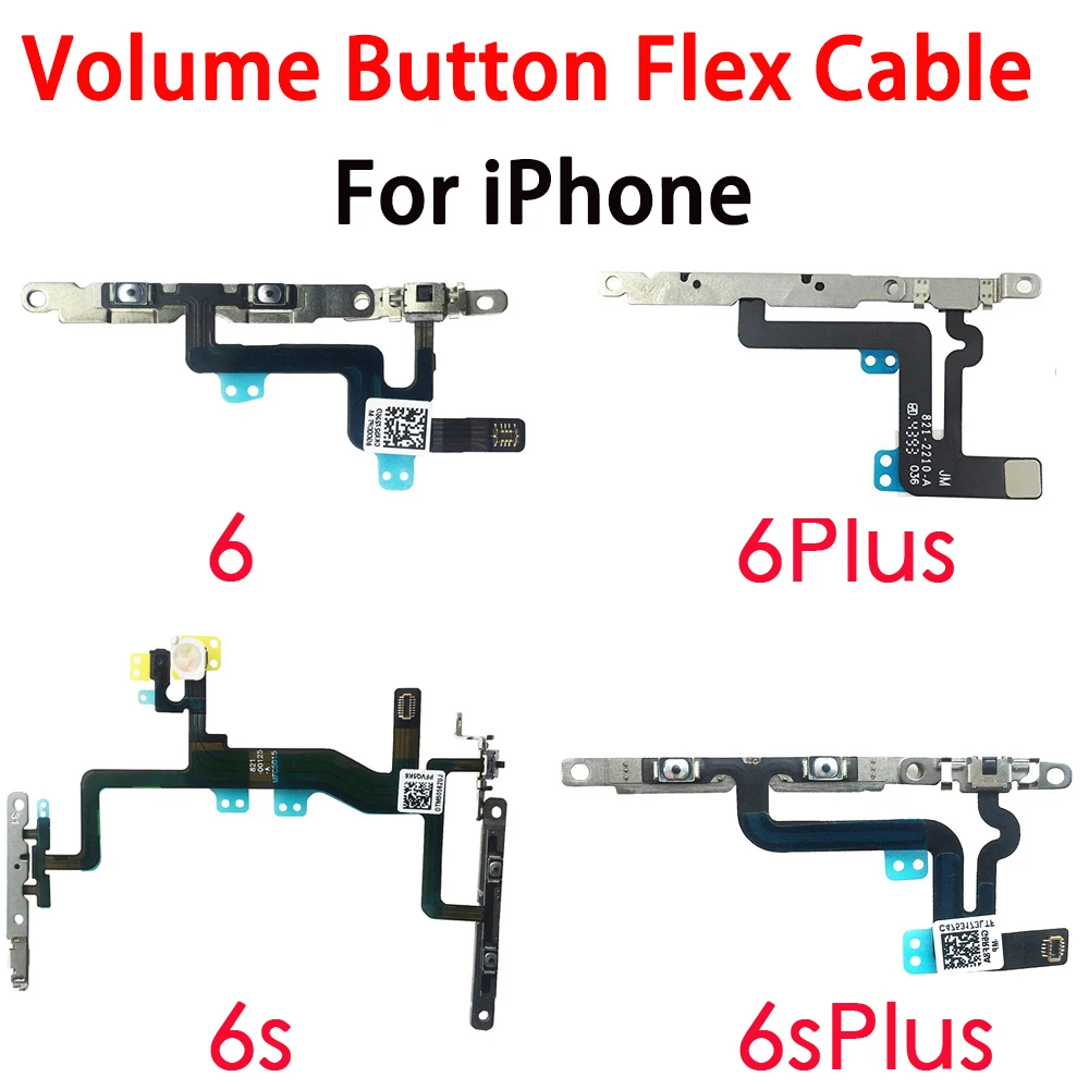 

Регулятор громкости и кнопка отключения звука гибкий кабель с кронштейнами для iPhone 6 6Plus 6s 6splus