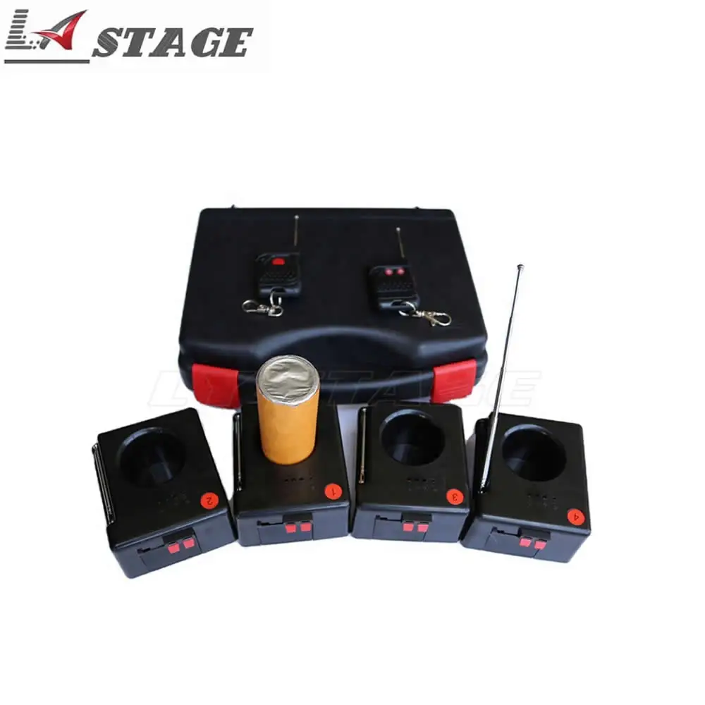 4 Channel Wireless Remote Control System Cold Pyrotechnics Receiver Sparks Fountain Cold Fireworks Machine for Wedding Stage