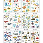 Милый мультяшный поезд, машинка, самолет, игрушка, тату, наклейки, поддельные татуировки, Детские татуировки, наклейка, паста на лицо, рука, нога для детей, боди-арт