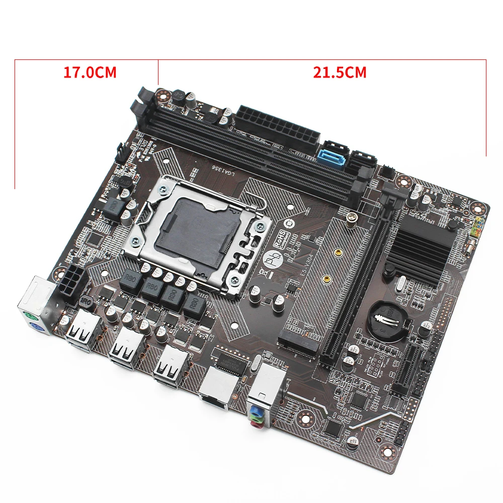 Комплект материнской платы E5 X79 LGA 1356 с процессором Intel Xeon 2440 8G(2*4 Гб) DDR3 ECC REG RAM Mico-ATX