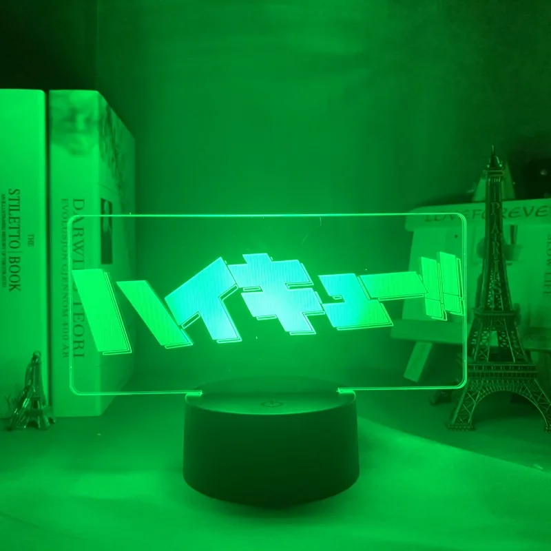 

Anime Night Light Haikyuu logo for Bedroom Decor Nightlight Kids Child Birthday Gift Manga 3d Lamp Haikyu
