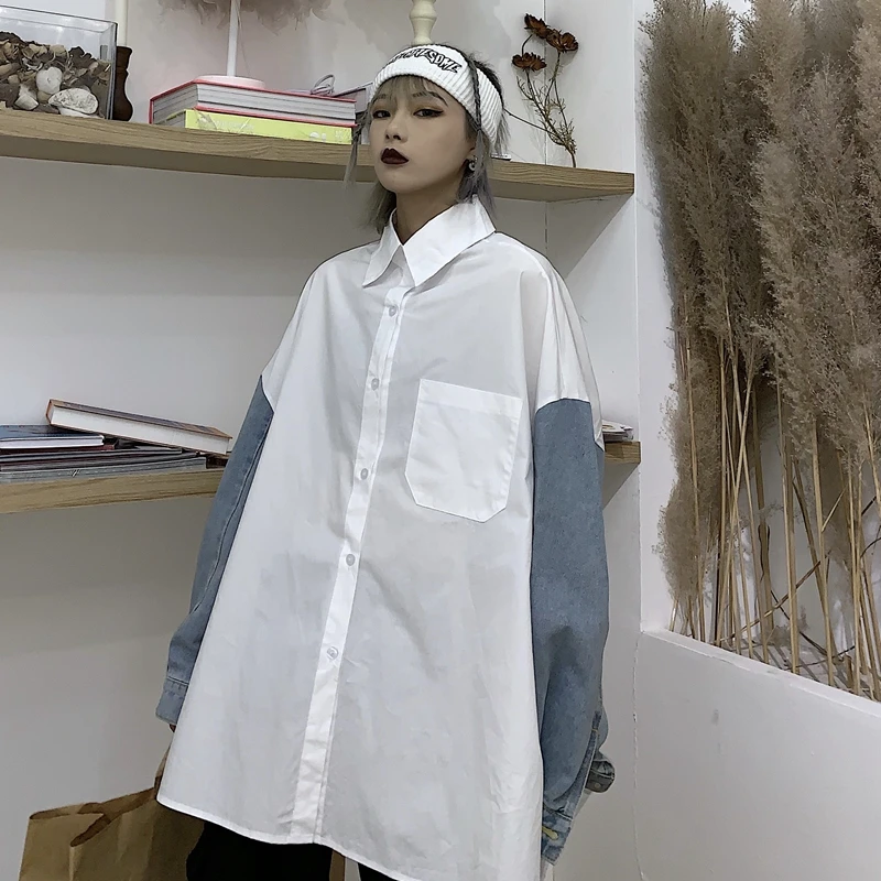 Harajpoo Women Waistcoat Retro Ins Spring Autumn 2021 Harajuku Jean Cropped Salt Jacket Men Casual Fashion Japanese Vest Lapel | Женская