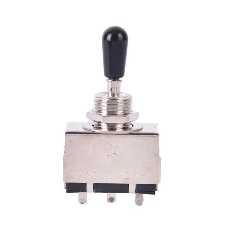 

3 Way Guitar Pickup Selector Switch With Black Tip Cap For Electric Guitar Guitarra Part Accessories