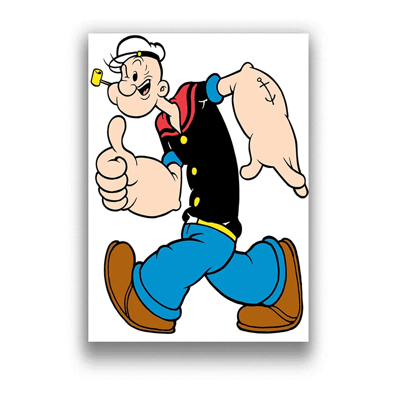 Popeye моряка белая бумага с покрытием принты живопись украшение для дома гостиная