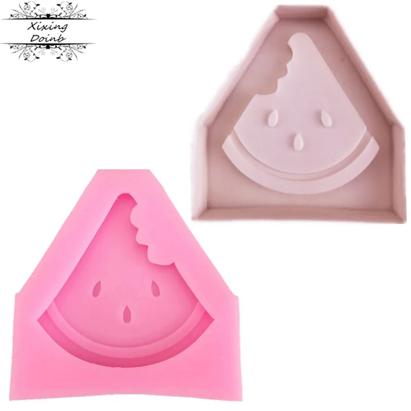 

DIY fruit watermelon silica gel soft candy cake mold chocolate candy biscuit mold Summer Party Cake Decoration baking tool
