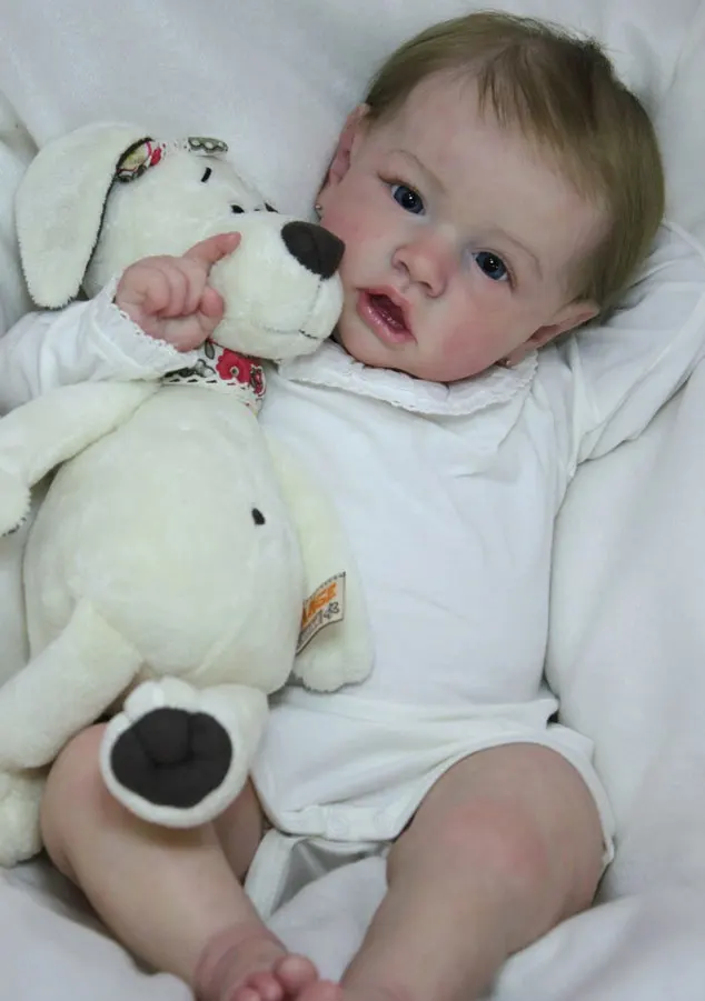 Форма для куклы NPK 55 см комплект младенца сделай сам незакрашенная силиконовая