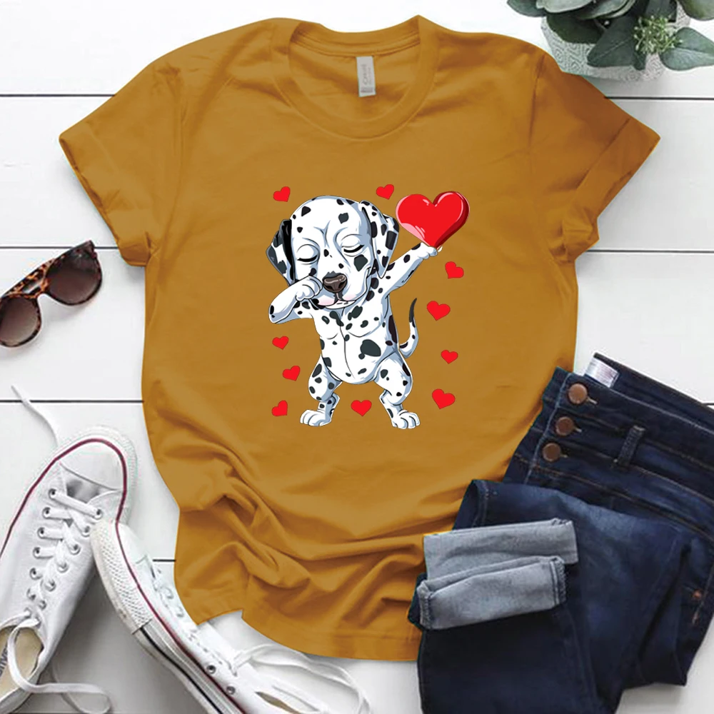 Женские летние футболки для мальчиков Летняя одежда пар Топы ко Дню Святого