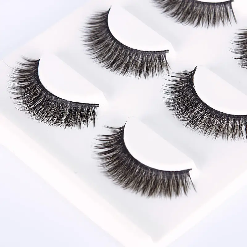 3D норковые ресницы ручной работы 3 пары натуральные расширенные красивые для