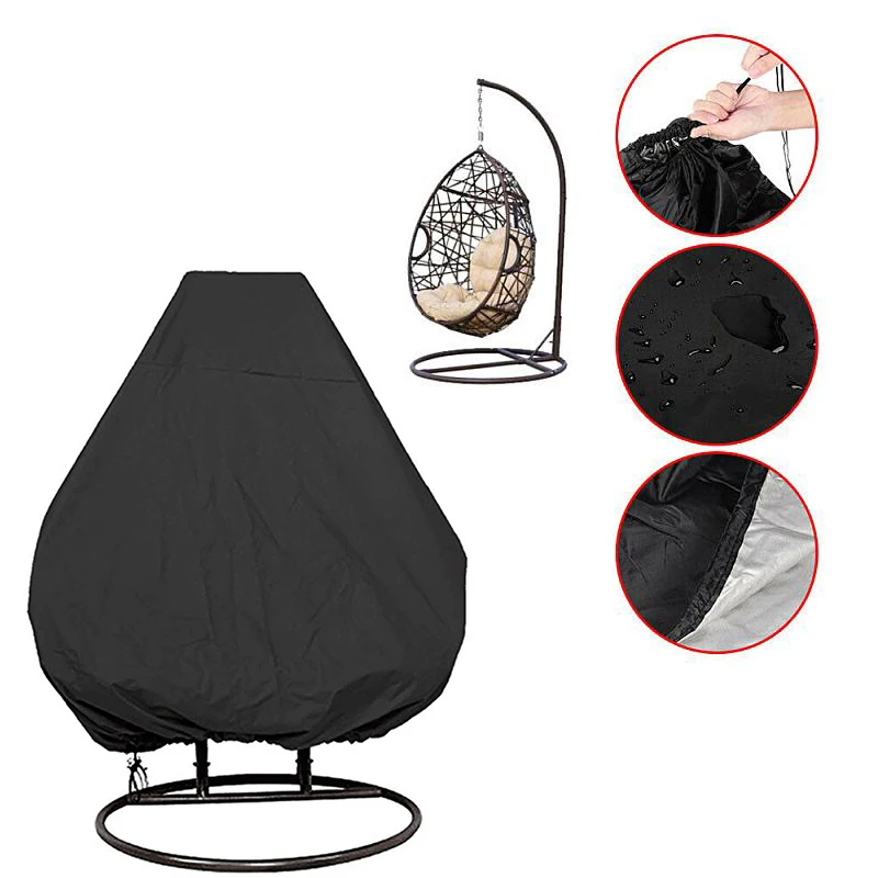 

Hanging Chair Cover Oxford Cloth Swing Cover Garden Outdoor Furniture Rocking Chair Dust Cover Waterproof And Rainproof