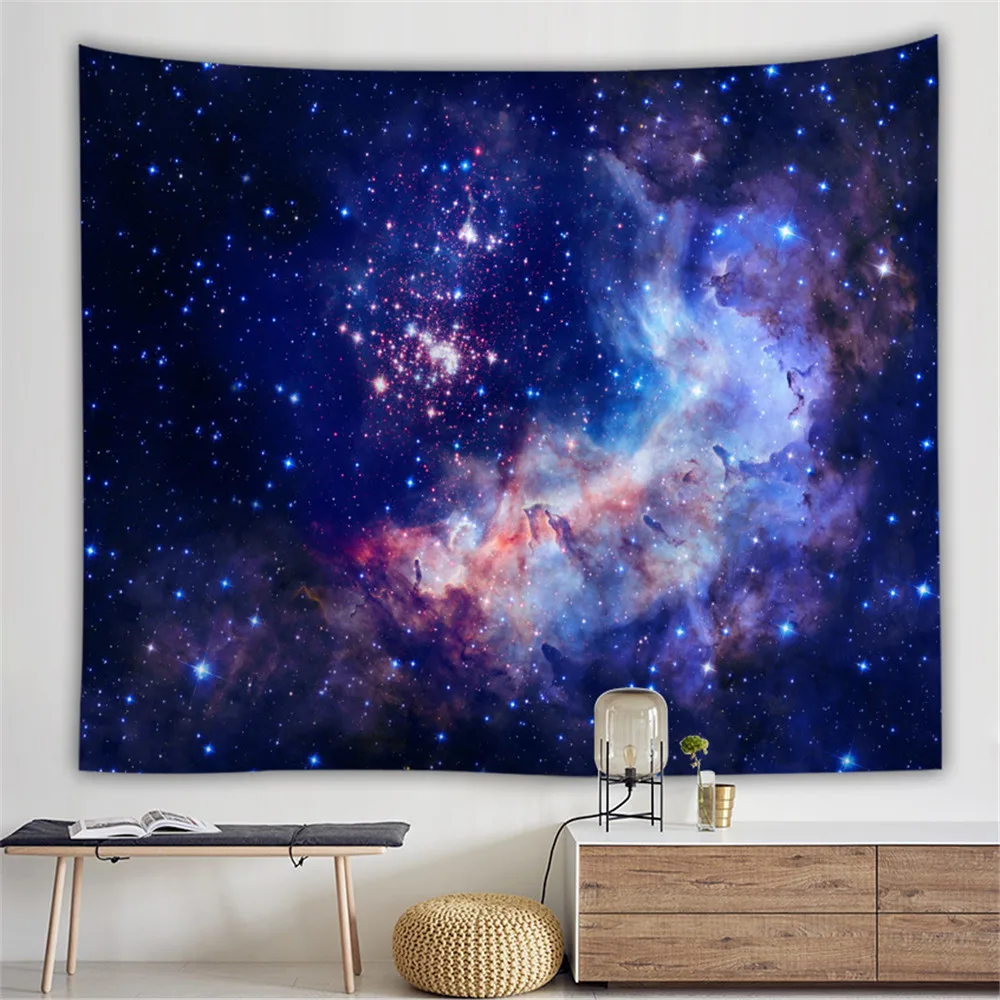 

Stars Tapestry Wall Hanging Hippie Witchcraft Tapiz Psychedelic Farmhouse Decor Tenture Tapisserie Beach Bohemian Custom