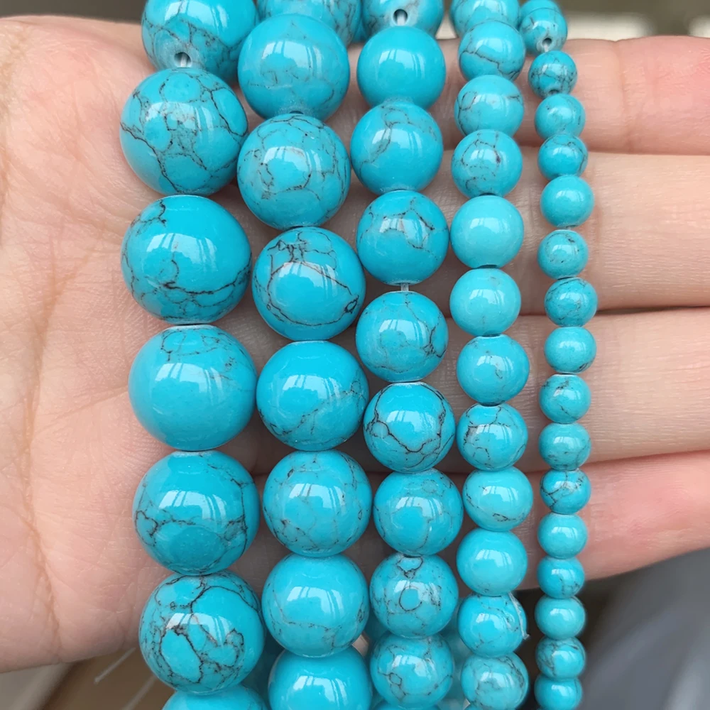 Рисунок 5 - Круглые бусины естественный голубой