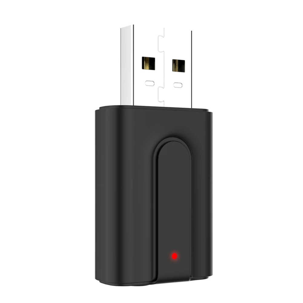 

USB Stereo Music Wireless Adapter T10 2 in 1 USB Bluetooth-compatible 5.0 Adapter Audio Wireless Receiver Transmitter Dongle