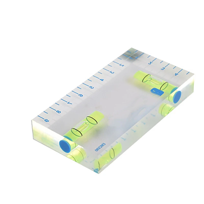 Двунаправленный магнитный уровень Мини-уровень духа Прозрачный с высокой